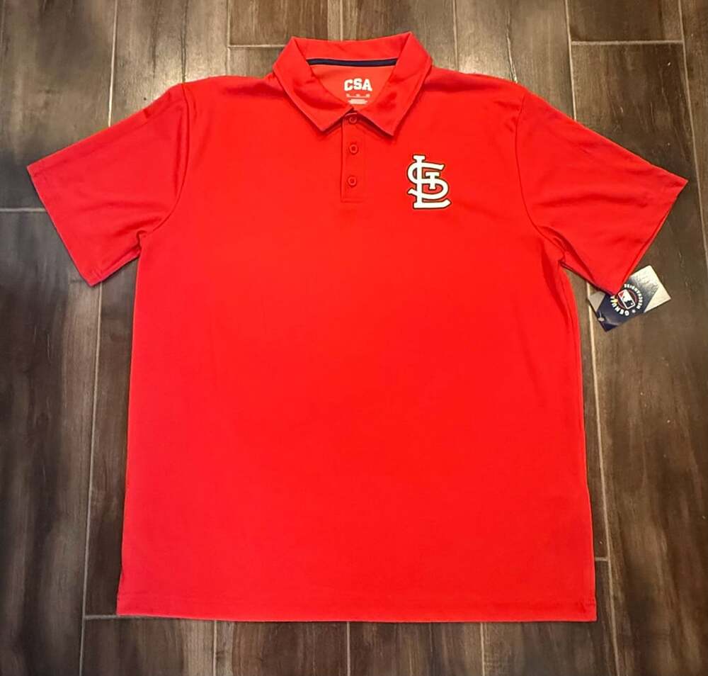 CSA St. Louis Cardinals Polo Shirt Size XL Red MLB